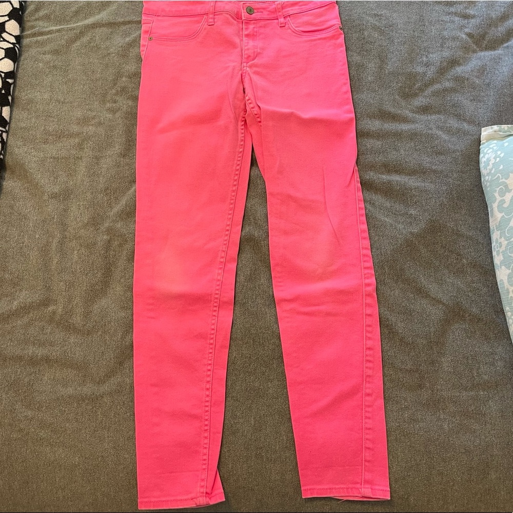 Abercrombie and Fitch Hot Pink / Neon Jeans